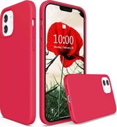 Siliconen telefoonhoesje geschikt voor Apple iPhone 12 / 12 Pro Hoesje Rood