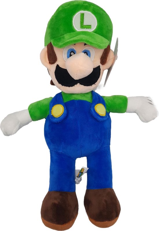 Gevoel Dek de tafel Alfabet Nintendo Super Mario - Luigi - Pluche Knuffel - 35 cm | bol.com