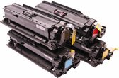 Print-Equipment Toner cartridge / Alternatief voordeel pakket HP CE250 CE251 CE252 CE253 XL Zwart, A rood, blauw, geel | HP Color LaserJet CM3500/ CM35