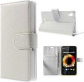 Wiko Sunset Hoesje Wallet Case Wit