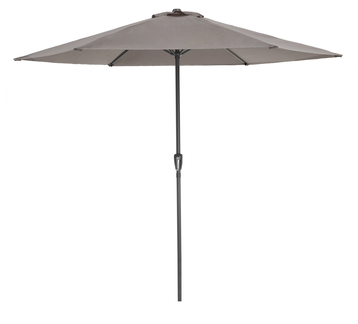 ACAZA Parasol - Stokparasol - Parasols - Taupe - 300 cm diameter - ALUMINIUM - Tuinparasol - Ronde Parasol - Waterdicht