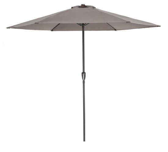 ACAZA Parasol - Stokparasol - Parasols - Taupe - 300 cm diameter - ALUMINIUM - Tuinparasol - Ronde Parasol - Waterdicht