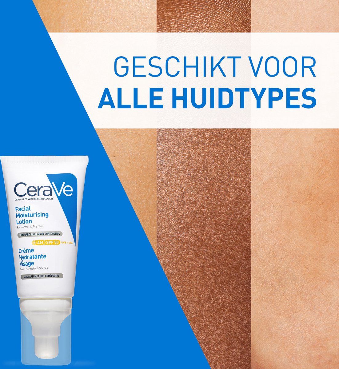 CeraVe Hydraterende Gezichtscrème SPF50 - voor Normale tot Droge Huid - met 3 Essentiële Ceramiden -52ml — cadeau in Cadeau-ideeën - foto 4