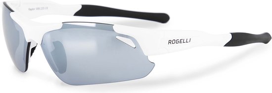 Rogelli Raptor Sportbril - Fietsbril - Unisex - Wit - Maat One Size