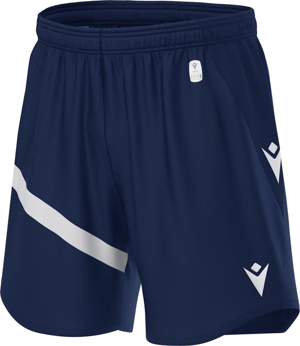 Macron Shen Eco Short Kinderen - Marine / Wit | Maat: 7-8 Y
