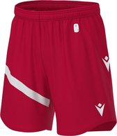 Macron Shen Eco Short Heren - Rood / Wit | Maat: 3XL