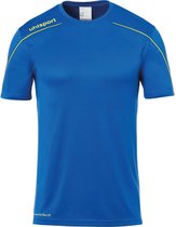 Uhlsport Stream 22 Shirt Korte Mouw Heren - Royal / Geel | Maat: 2XL