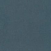 Uni kleuren behang Profhome 386944-GU vliesbehang hardvinyl warmdruk in reliëf licht gestructureerd in used-look mat blauw goud petrol 5,33 m2