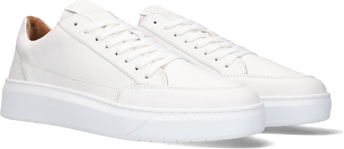 CLAY Enzo Lage sneakers - Leren Sneaker - Heren - Wit - Maat 45