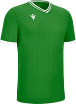 Macron Halley Shirt Korte Mouw Heren - Groen / Wit | Maat: M