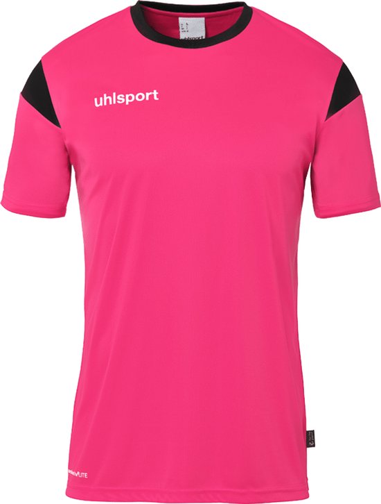 Uhlsport Squad 27 Shirt Korte Mouw Heren - Roze / Zwart | Maat: XL