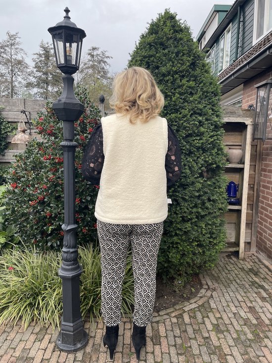 Hill Fashion - Broek Travelstof Levi - Angelle Milan - Zwart - Maat S