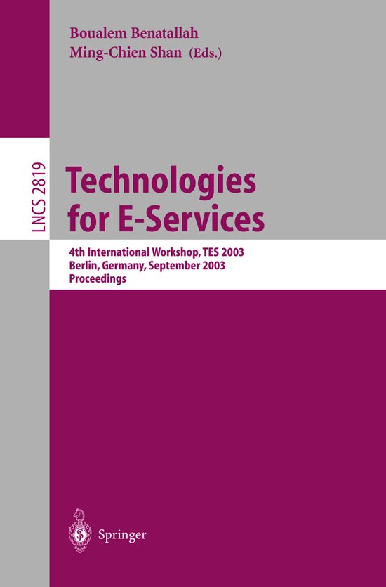 Technologies for E-Services - cover