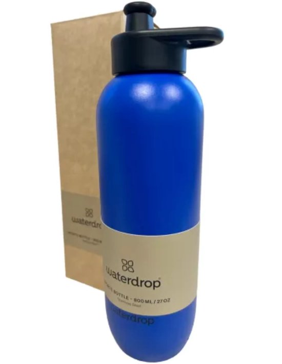 Waterdrop Sports bottle 800 ml Micro lyte Blue with pull-up cap