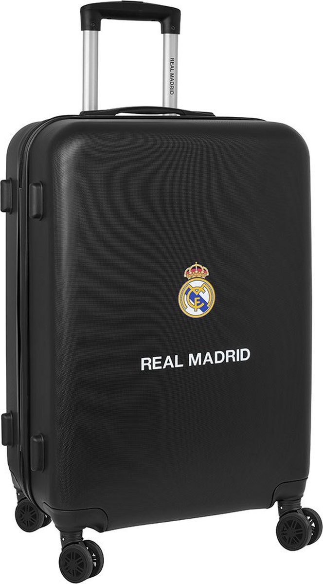 REAL MADRID C.F. C.F. - Middelgrote Koffer - Navy Blauw - 24 Inch - TSA Slot