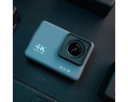 KimDo – Action Camera 4K 60 fps – Inclusief SD kaart en Accessoires – Actie camera – Gopro – Vlog camera – Dashcam – Wifi camera – Onderwatercamera