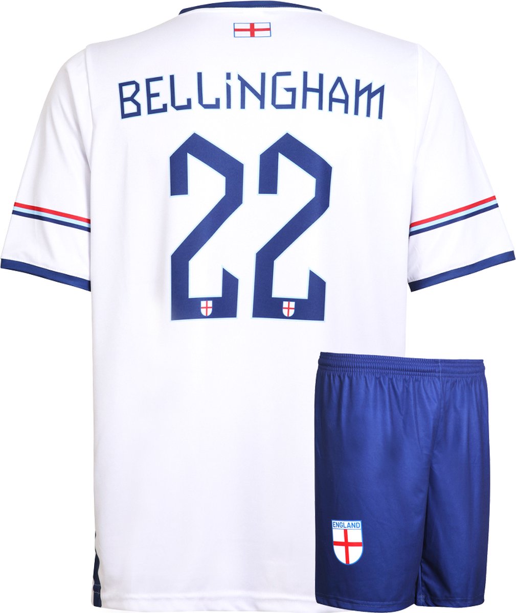 Engeland Voetbaltenue Bellingham Thuis - Voetbal Tenue Kinderen - Shirt en Broekje - Jongens en Meisjes - Volwassenen - Heren en Dames - Maat 128