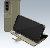 Mobilize Telefoonhoesje geschikt voor Samsung Galaxy S23 Plus Hoesje | Mobilize Premium Gelly Wallet Bookcase Portemonnee | Pasjeshouder voor 3 Pasjes | Telefoonhoesje voor Pinpas / OV Kaart / Rijbewijs - Groen
