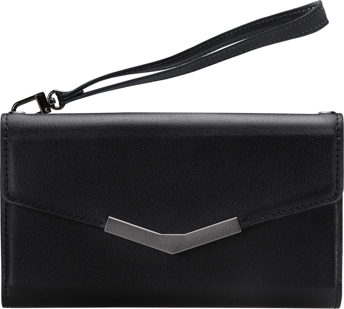 Mobilize Telefoonhoesje geschikt voor Apple iPhone SE (2020) Hoesje | Mobilize Elegant Magnet Uitneembare 2in1 Clutch | Pasjeshouder voor 3 Pasjes | Telefoonhoesje voor Pinpas / OV Kaart / Rijbewijs - Black Croco | Zwart — cadeau in Cadeau-ideeën - foto 6