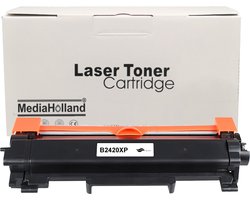MediaHolland - Huismerk Toner TN-2420 geschikt voor Brother Laser Printers - 1x Zwart - Toners Cartridges - Zwart: 6000 Pagina's