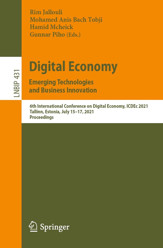 Lecture Notes in Business Information Processing431- Digital ... - cover