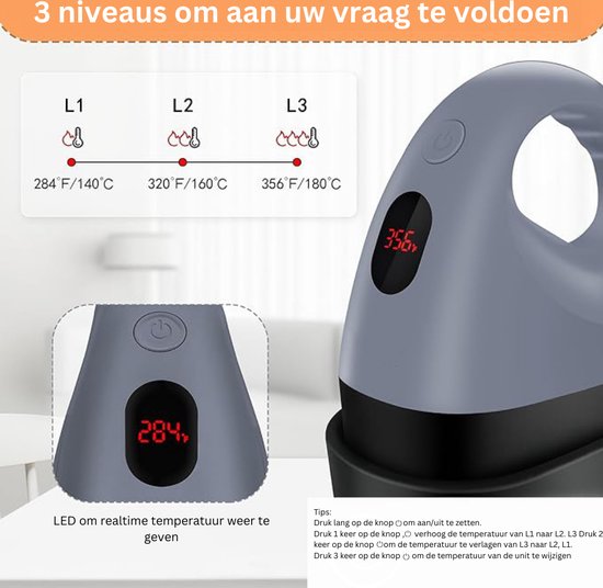 Mini-transferpers, Hittepersmachine, Mini-transferpers Met Automatische Uitschakelfunctie En 3 Verschillende Verwarmingsmodi Draagbare Hittepers Voor Doe Het Zelf Zelfgemaakte T Shirts Mutsen 2