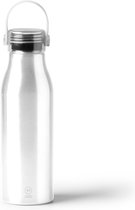 Witte Design Waterfles/drinkfles/sportfles - aluminium - 750 ml - schroefdop