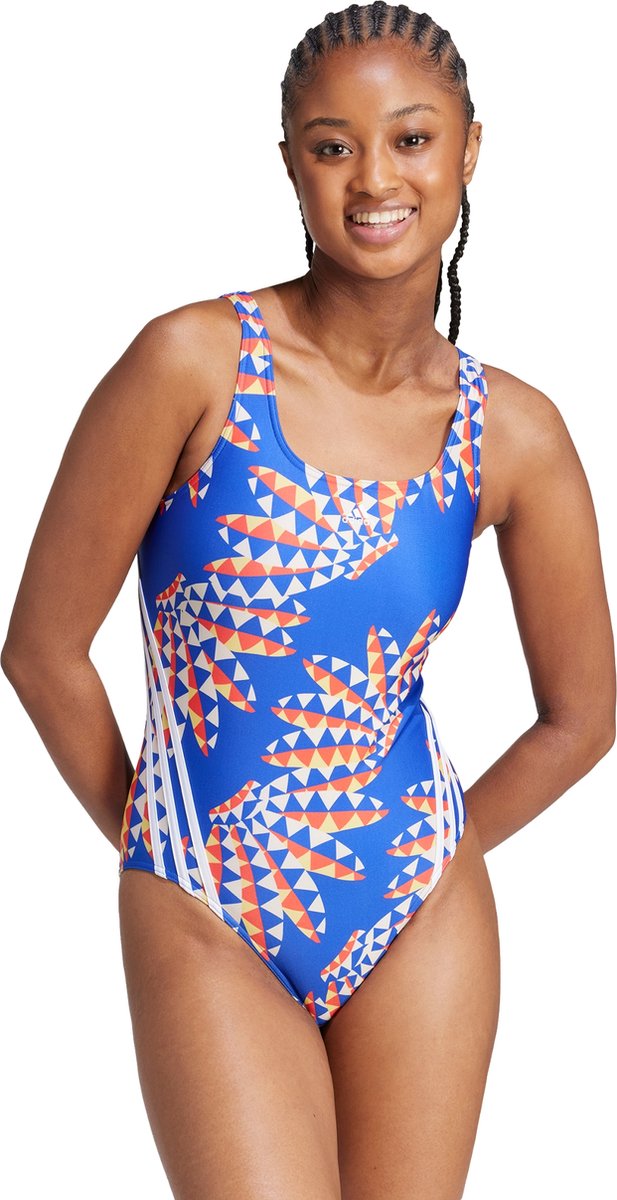 adidas Sportswear FARM Rio 3-Stripes CLX Badpak Dames Blauw