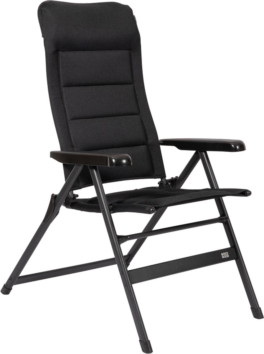 Redwood Sequoia Comfort Stoel L - Camping standenstoel opvouwbaar - Zwart