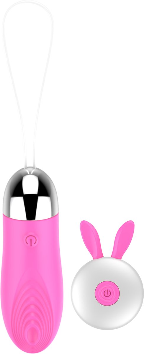 Vibrerend ei voor G-spot - Met afstandsbediening - 9,8cm - Lichtroze