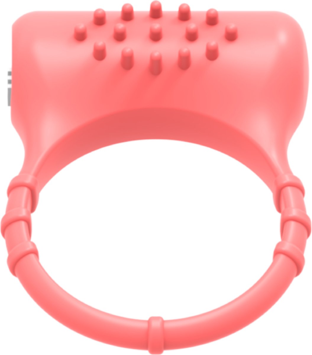 Goedkoopste Vibrerende cockring met clitorisstimulator - Lichtroze