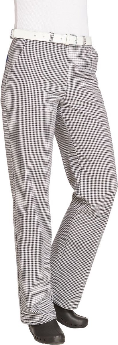 Leiber Damen Kochhose 08/290/25 Schwarz/Weiß-46