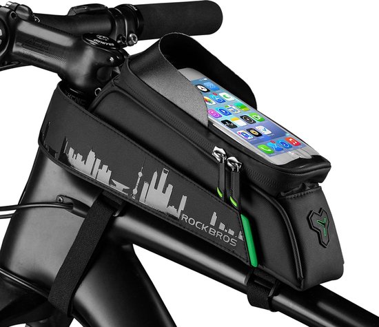 Foto: Fiets frametas waterdicht telefoonhoesje touchscreen voor mobiele telefoons tot 7 0 inch 17 0 cm iphone 14 13 plus pro max galaxy s23 s22 ultra huawei p60 pro mate50