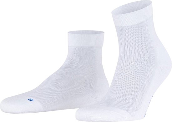 FALKE Cool Kick anatomische pluche zool functioneel garen sokken unisex wit - Maat 44-45
