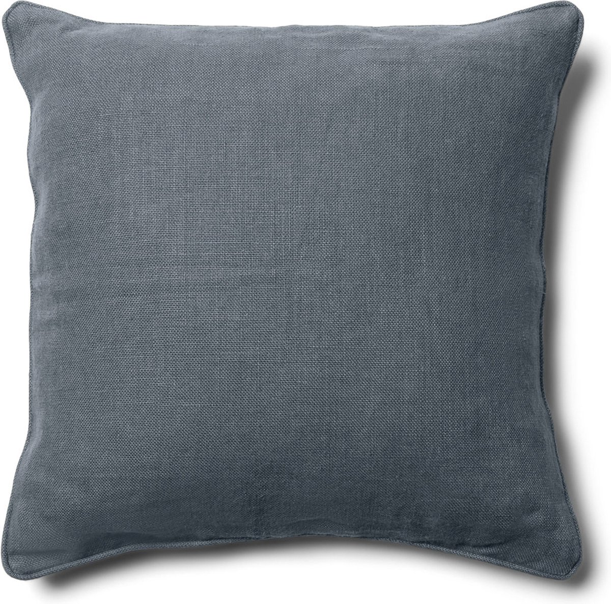 Riviera Maison Kussenhoes 50x50 Blauw linnen effen kleur - Verona sierkussen vierkant