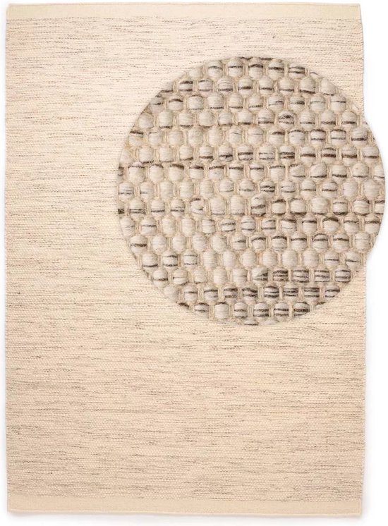 Tapis en laine - Ulstein blanc/gris 200x300 cm