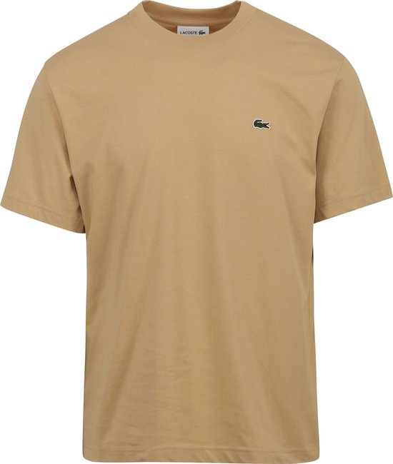 Lacoste - T-Shirt Beige - Heren - Maat S - Regular-fit