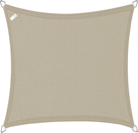 Buitenkado schaduwdoek 2x2m vierkant - taupe
