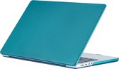 Laptophoes - Geschikt voor MacBook Air 13 inch Hoes - Geen Vingerafdrukken - Carbon Case - Voor 13.3 inch (M1, 2018-2021) A1932, A2179, A2337 - Donker Groen