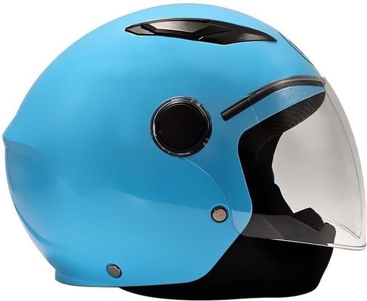BHR 838 Kids – Kinderhelm Scooter – Veiligheid voor uw Kind – Scooterhelm voor Kinderen – Kinderhelm Motor - Blauw – Maat M