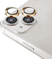 Magic Glass Box individuele ring Camera Lens Screen Protector - Screenprotector - Camera Protector Geschikt voor: iPhone 15 & 15 Plus - Goud