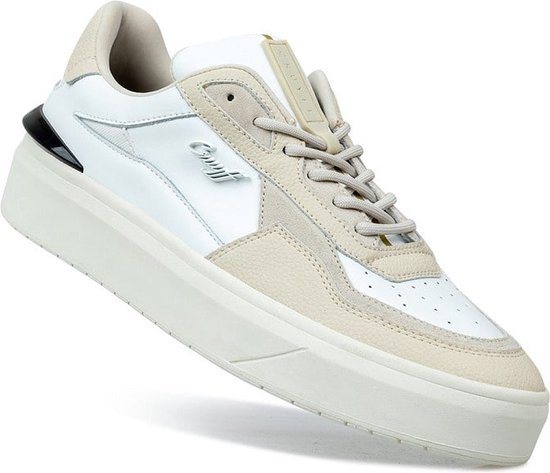 Cruyff Mosaic wit beige sneakers heren (CC242140164)