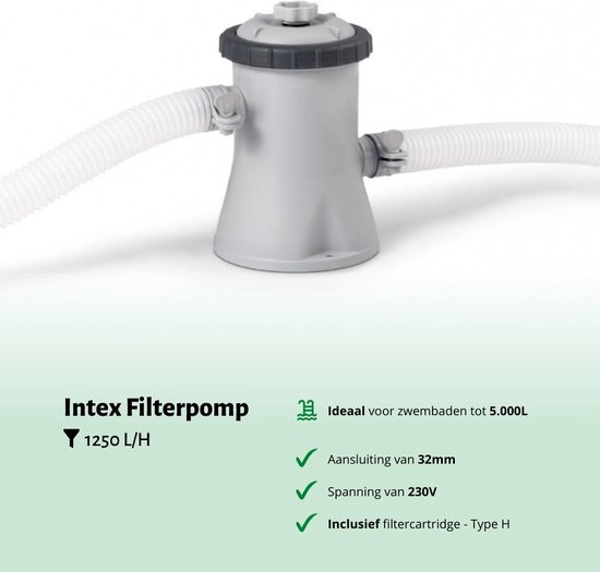Intex Rond Opblaasbaar Easy Set Zwembad - 305 x 76 cm - Blauw - Inclusief Pomp Solarzeil - Onderhoudspakket - Filter - Schoonmaakset