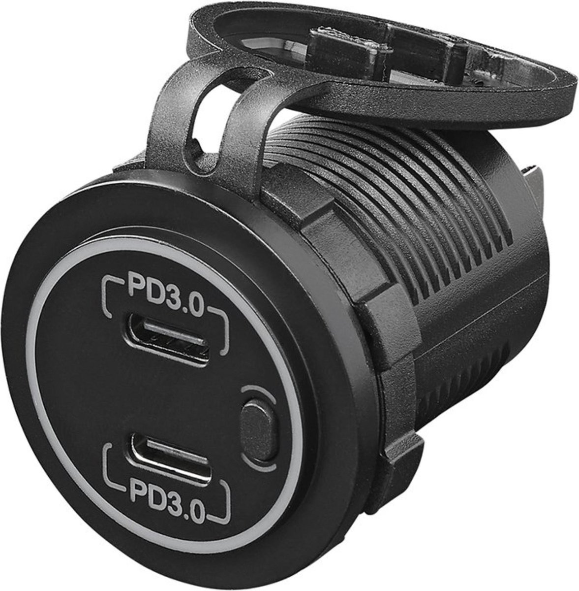 ProPlus USB Snellader Inbouw Type C 2 Weg 12V 24V 3A voor Auto