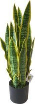 Kunst Sanseveria | 68cm - Namaak sanseveria - Kunstplanten voor binnen - Kunstplant sanseveria