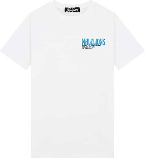 Malelions Boxer 2.0 T-Shirt wit / combi, L