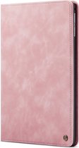 CaseMania Bookcase hoesje geschikt voor iPad Air 11 inch (M2) - Effen Roze - Kunstleer