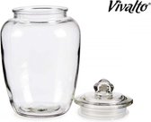 Vivalto - thermische glazen pot -2.3 l - design pot keuken