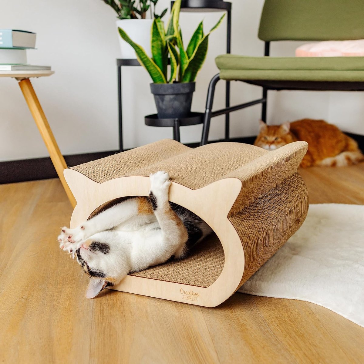 Creative Pets Kattenkrabplank - Golfkarton met Multiplex, 2-in-1 thumbnail 6