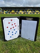 Coachmap Voetbal Met Rits - Leren Voetbalmap - Inclusief magneten en notitieblok Voetbal
